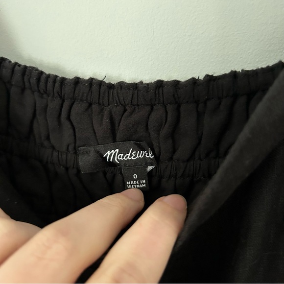 Madewell Black Sleeveless Wide-Leg Linen Jumpsuit 2023 - Picture 3 of 11